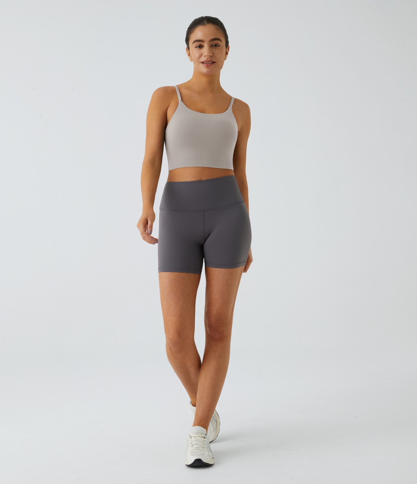 Basic Padded Workout Cropped Low Support Tank Top A-C Cups