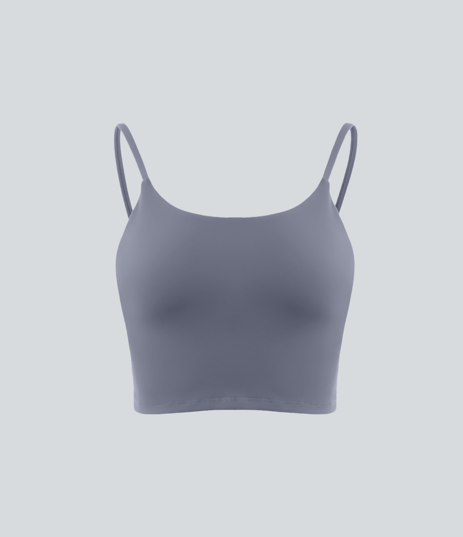 Basic Padded Workout Cropped Low Support Tank Top A-C Cups