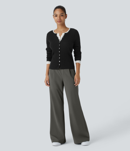 DayStretch High Waisted Pocket Work Flare Pants