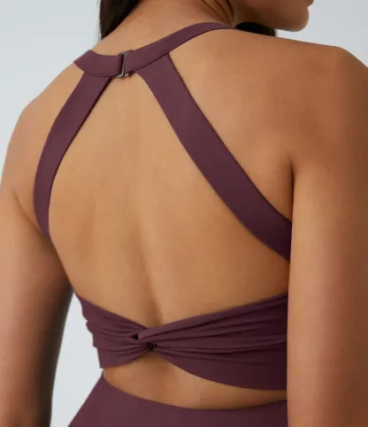 Lightweight Backless Kink Horn Low Support Dance Sports Dress-extended-easy To Put On And Take Off Version Of The A- C Cup