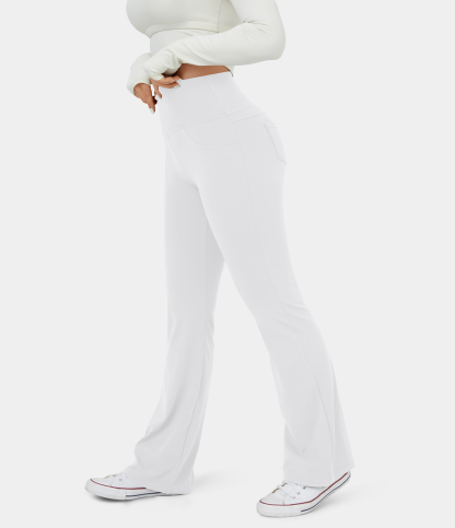 High Waisted Pocket Flare Yoga Leggings