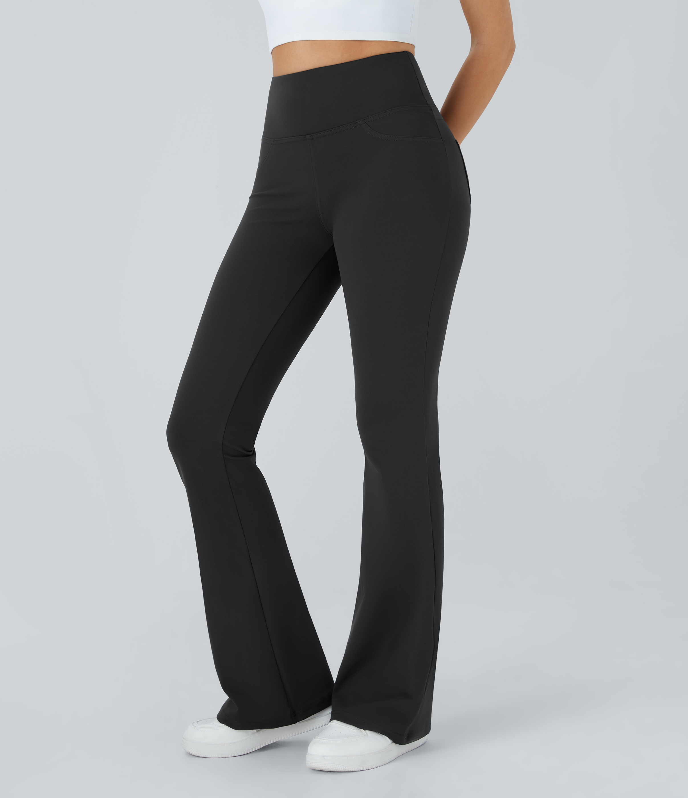 High Waisted Pocket Flare Yoga Leggings