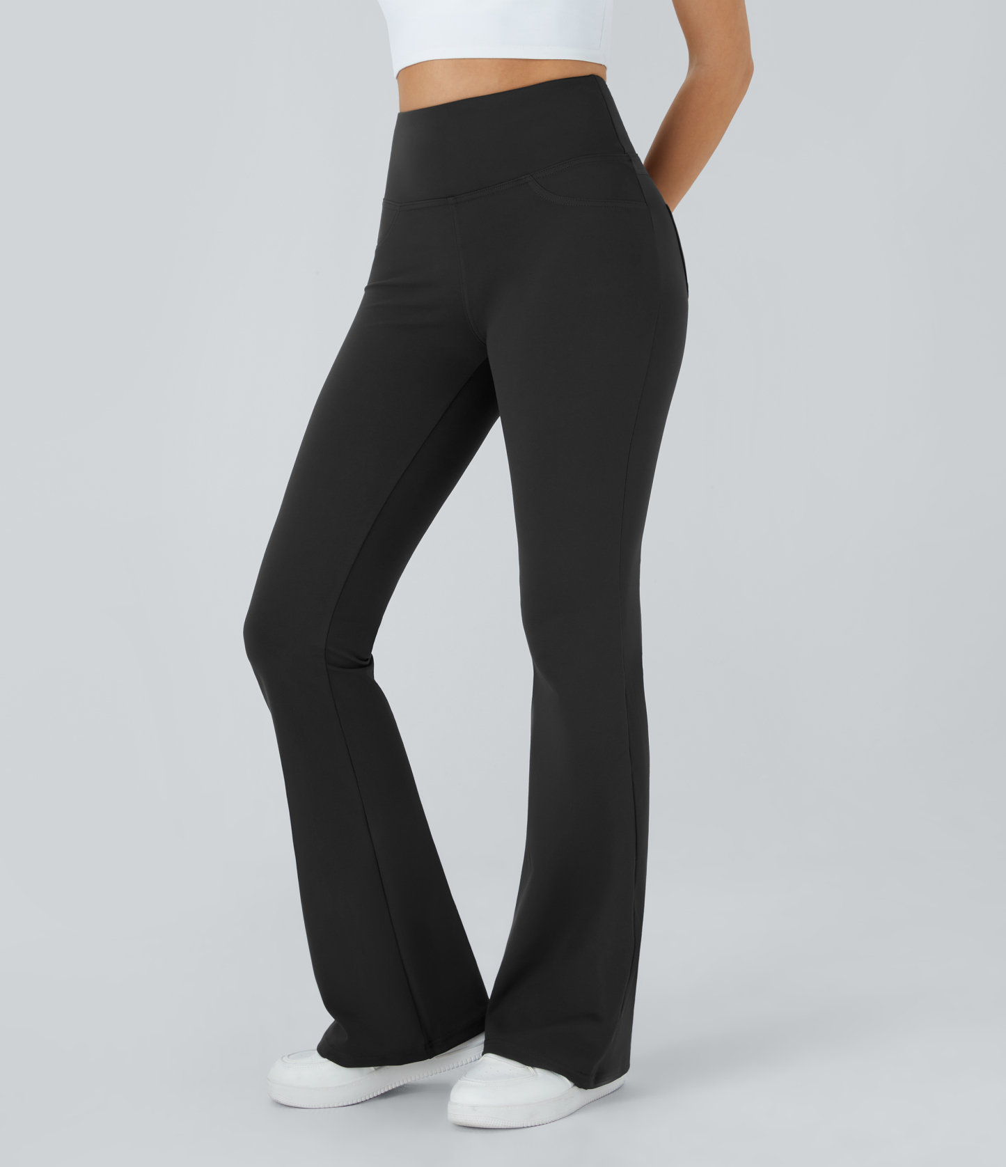 High Waisted Pocket Flare Yoga Leggings