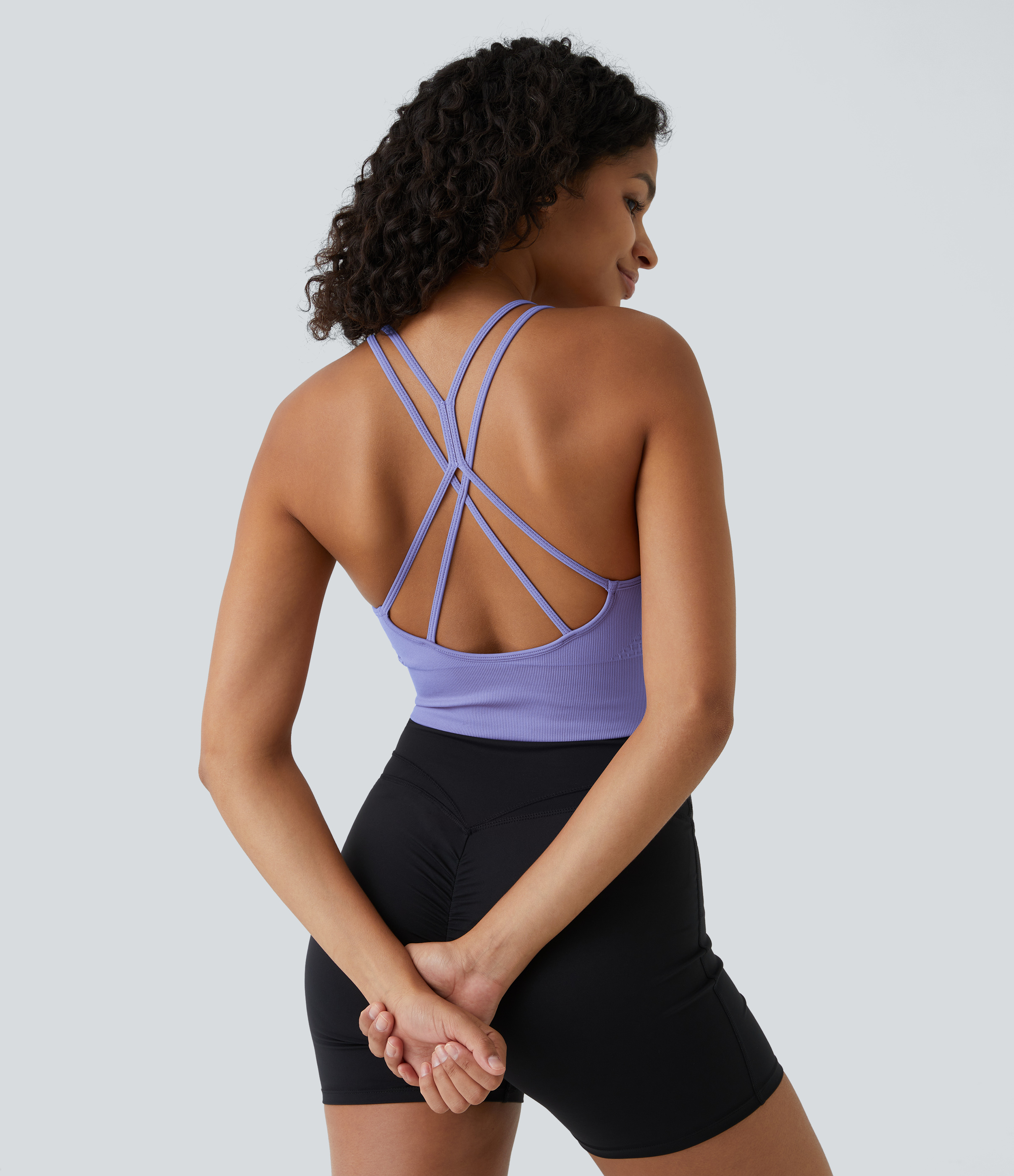 OneForm Seamless Flow Low Support Ruched Double Straps Sports Bra A-C Cups