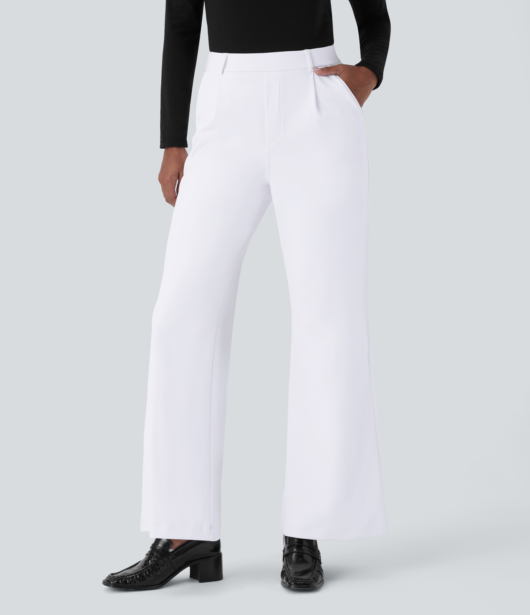 DayStretch High Waisted Pocket Work Flare Pants