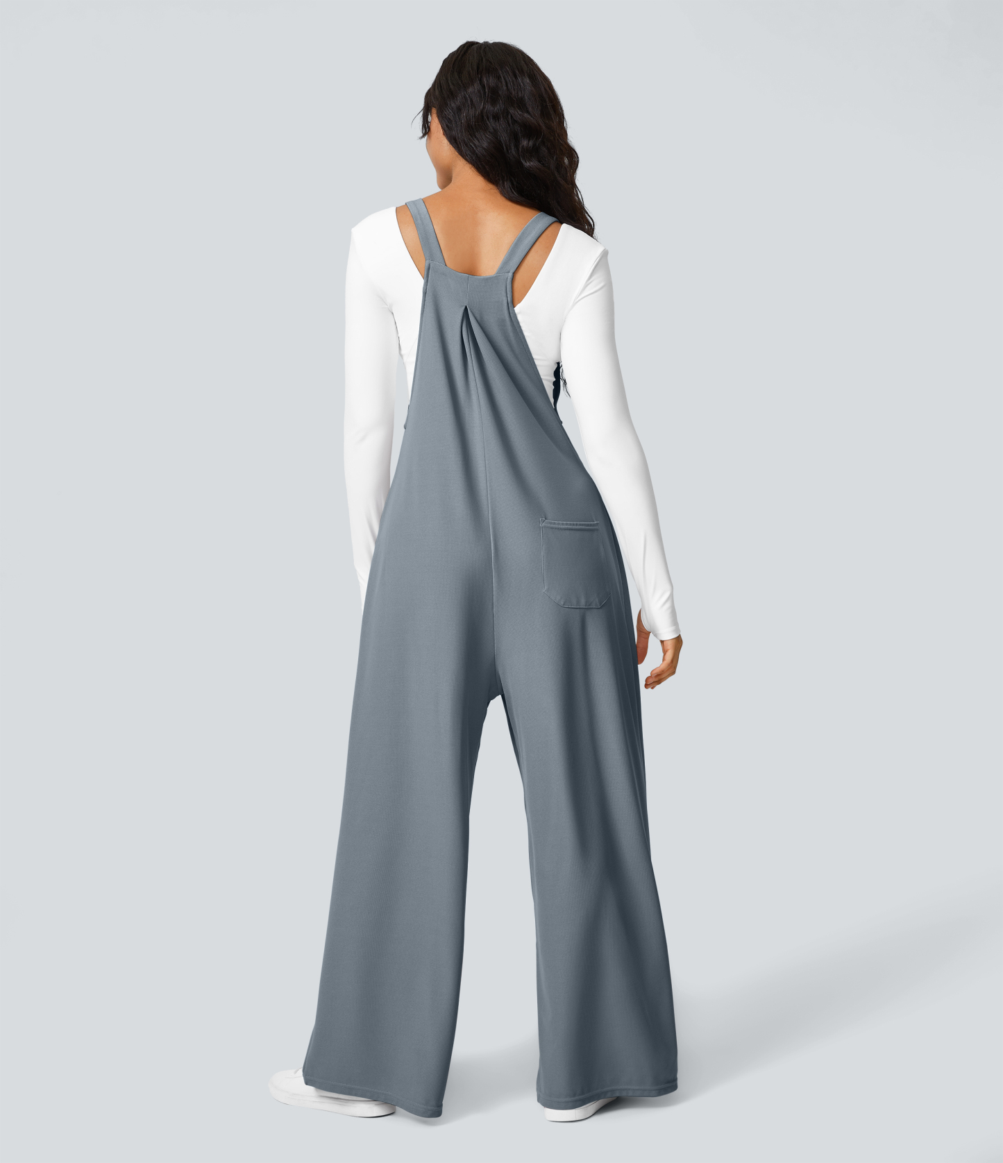 Pockets Waffle Casual Overalls