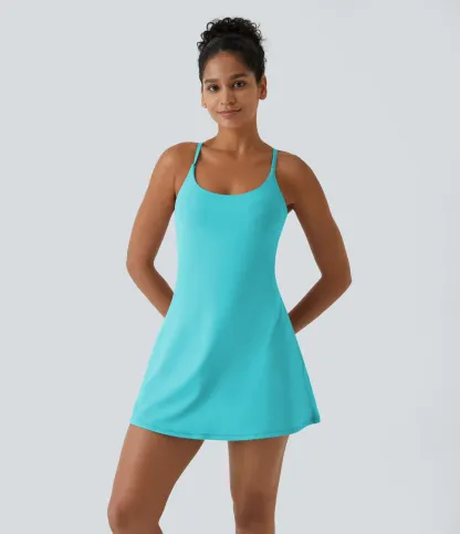 Open Back Plush Sports Dress-easy To Wear And Take Off Version