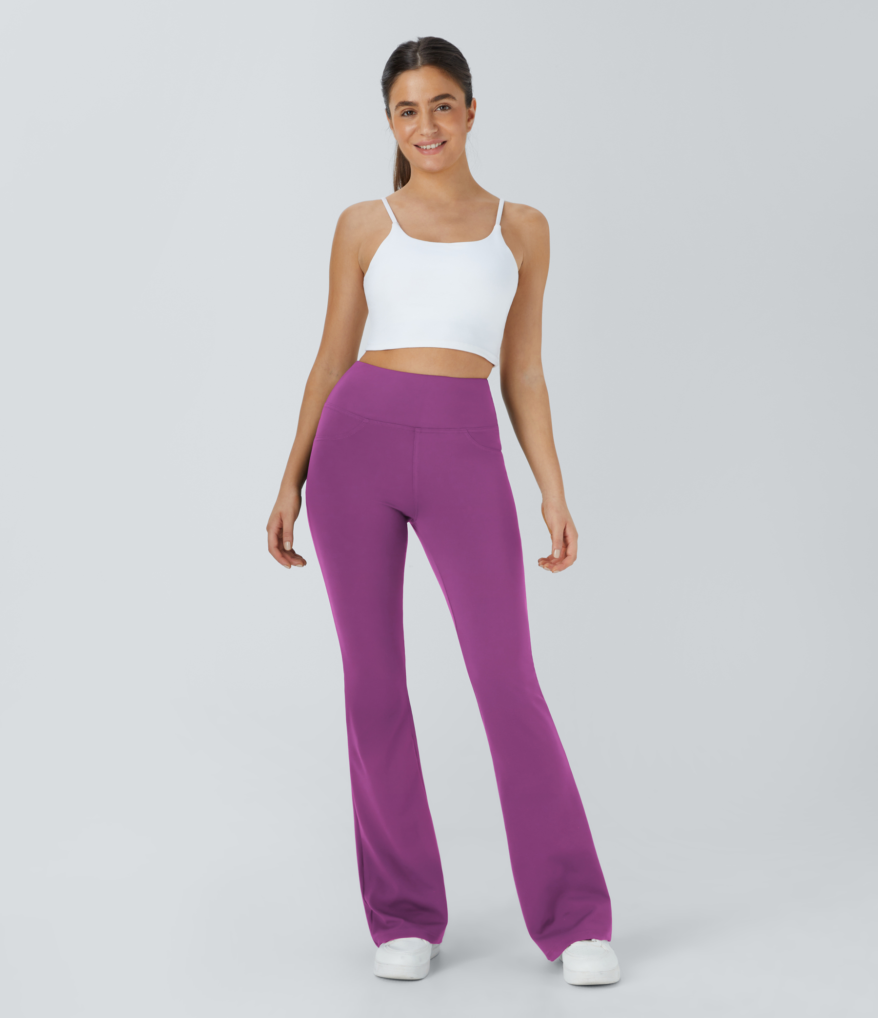 High Waisted Pocket Flare Yoga Leggings
