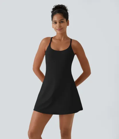 Open Back Plush Sports Dress-easy To Wear And Take Off Version