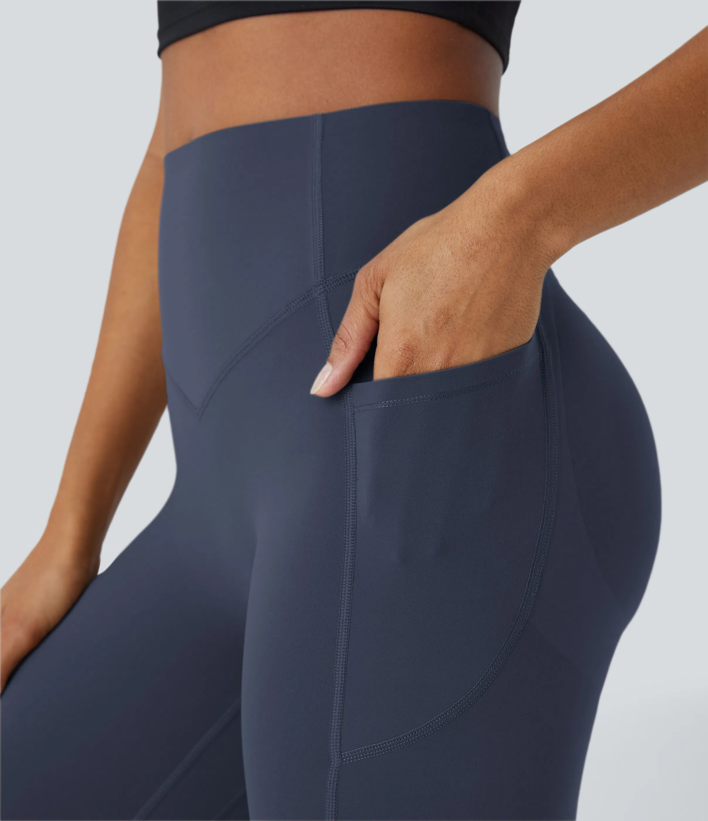 High Waisted Scrunch Butt Lifting Tummy Control Pocket Shaping Training Leggings