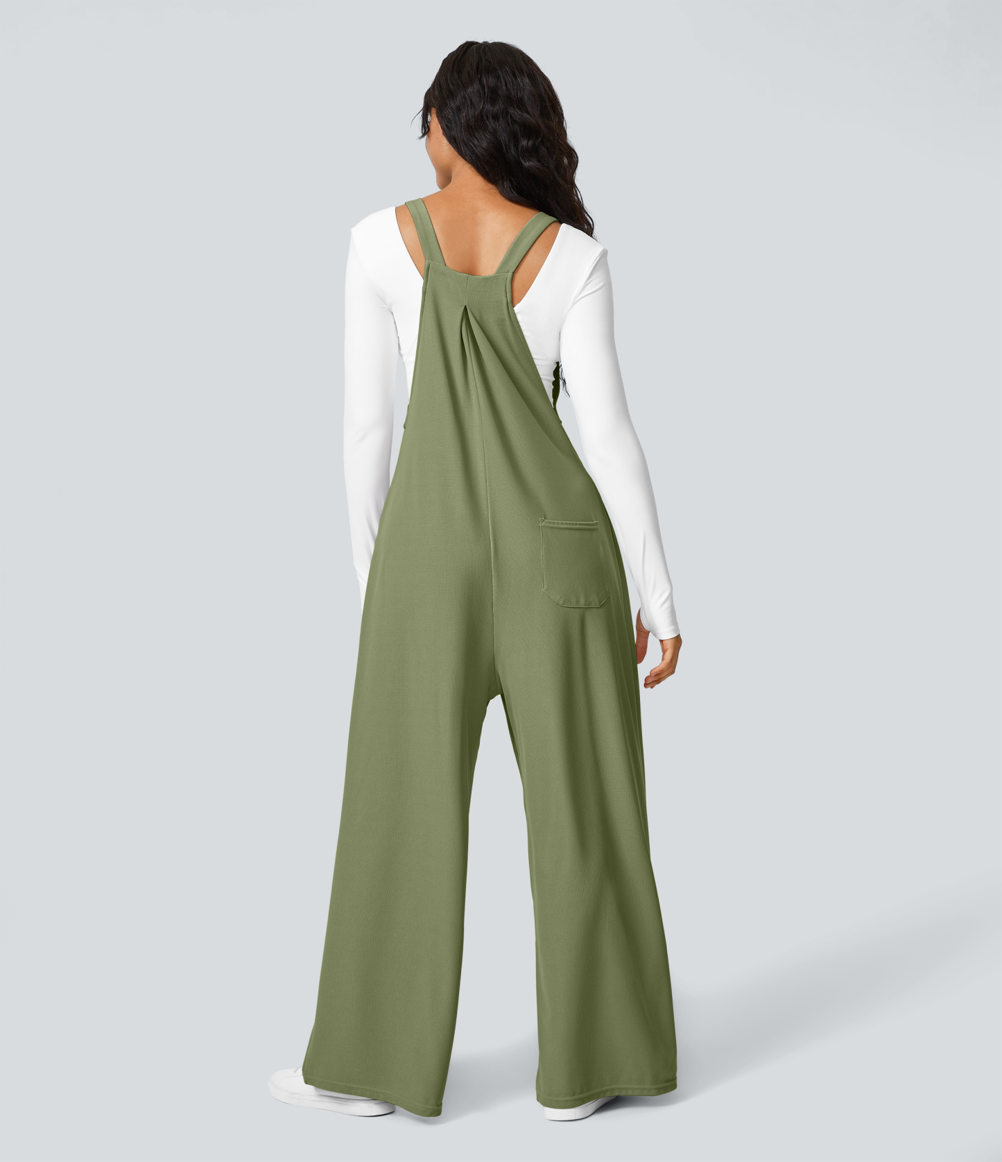 Pockets Waffle Casual Overalls