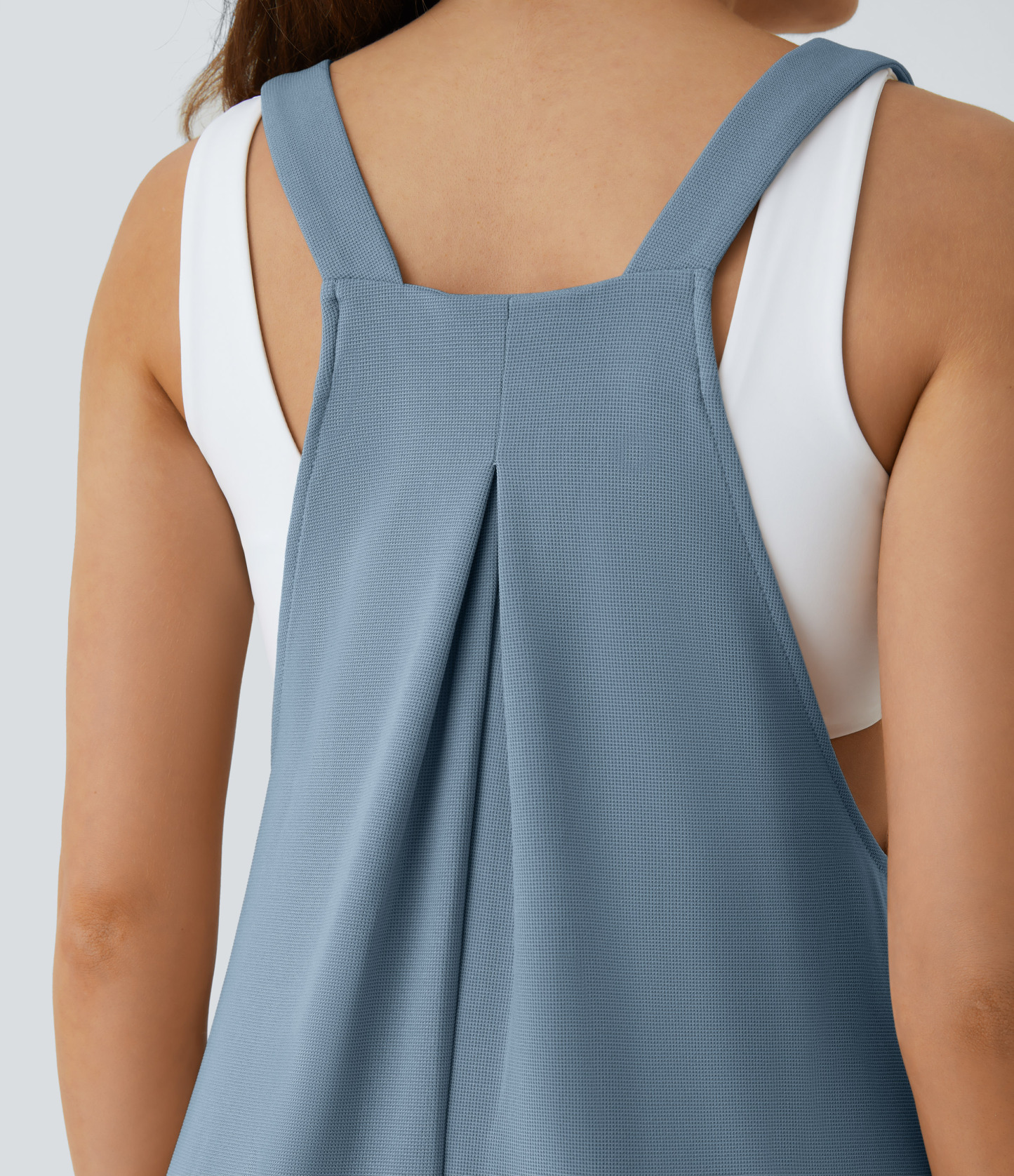 Pockets Waffle Casual Jogger Overalls