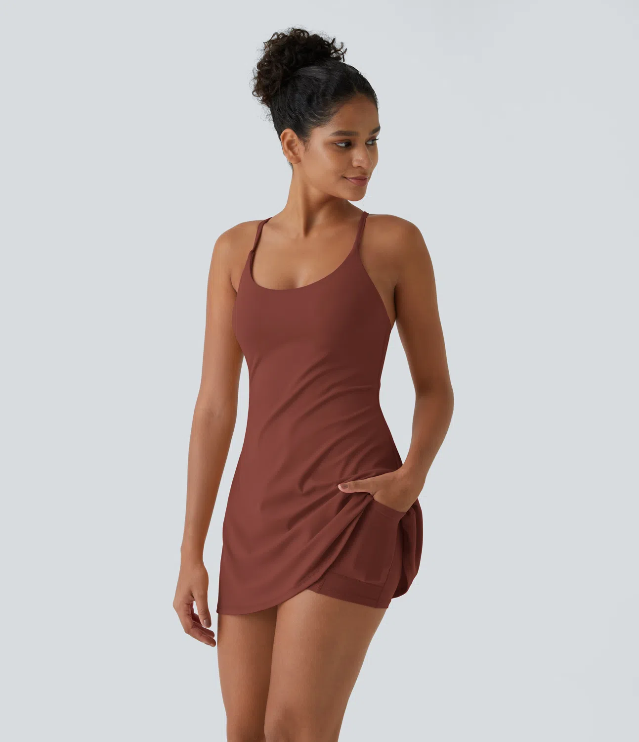 Open Back Plush Sports Dress-easy To Wear And Take Off Version
