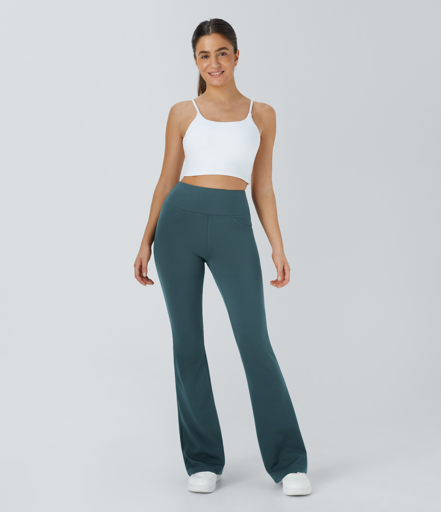 High Waisted Pocket Flare Yoga Leggings