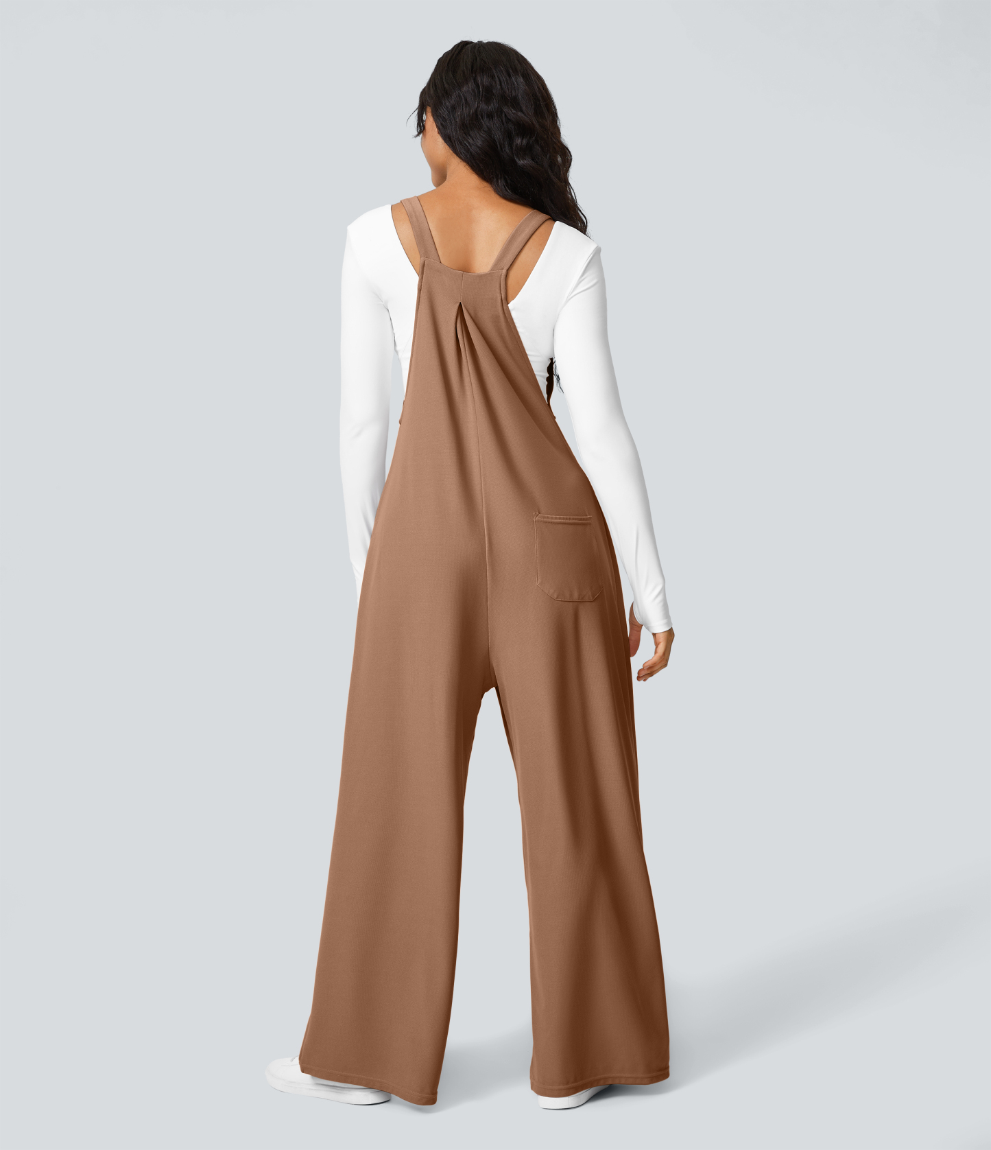 Pockets Waffle Casual Overalls