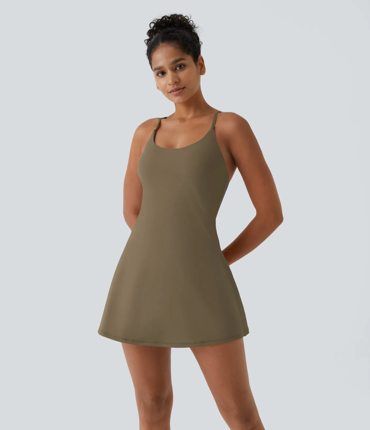 Open Back Plush Sports Dress-easy To Wear And Take Off Version