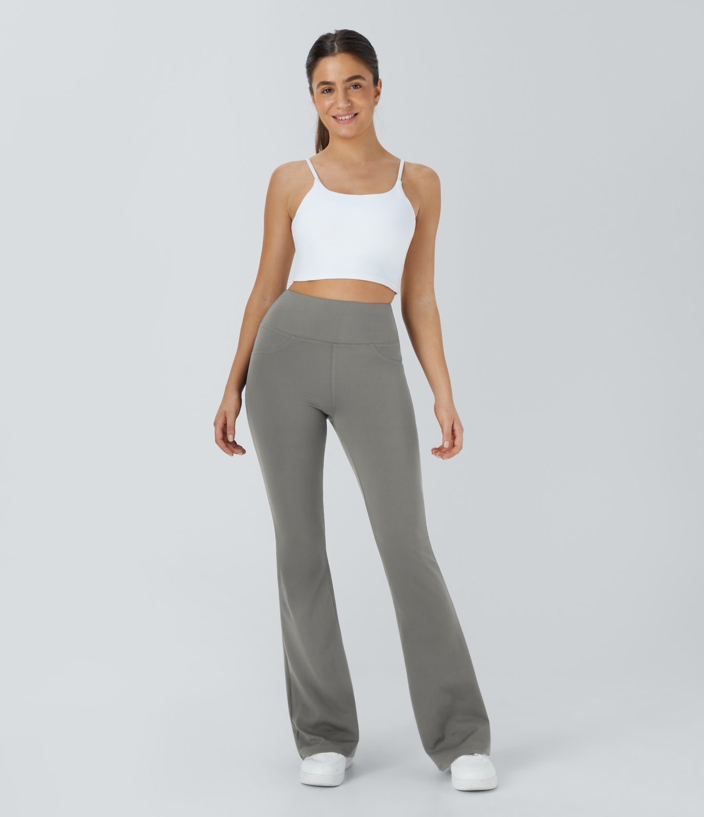 High Waisted Pocket Flare Yoga Leggings