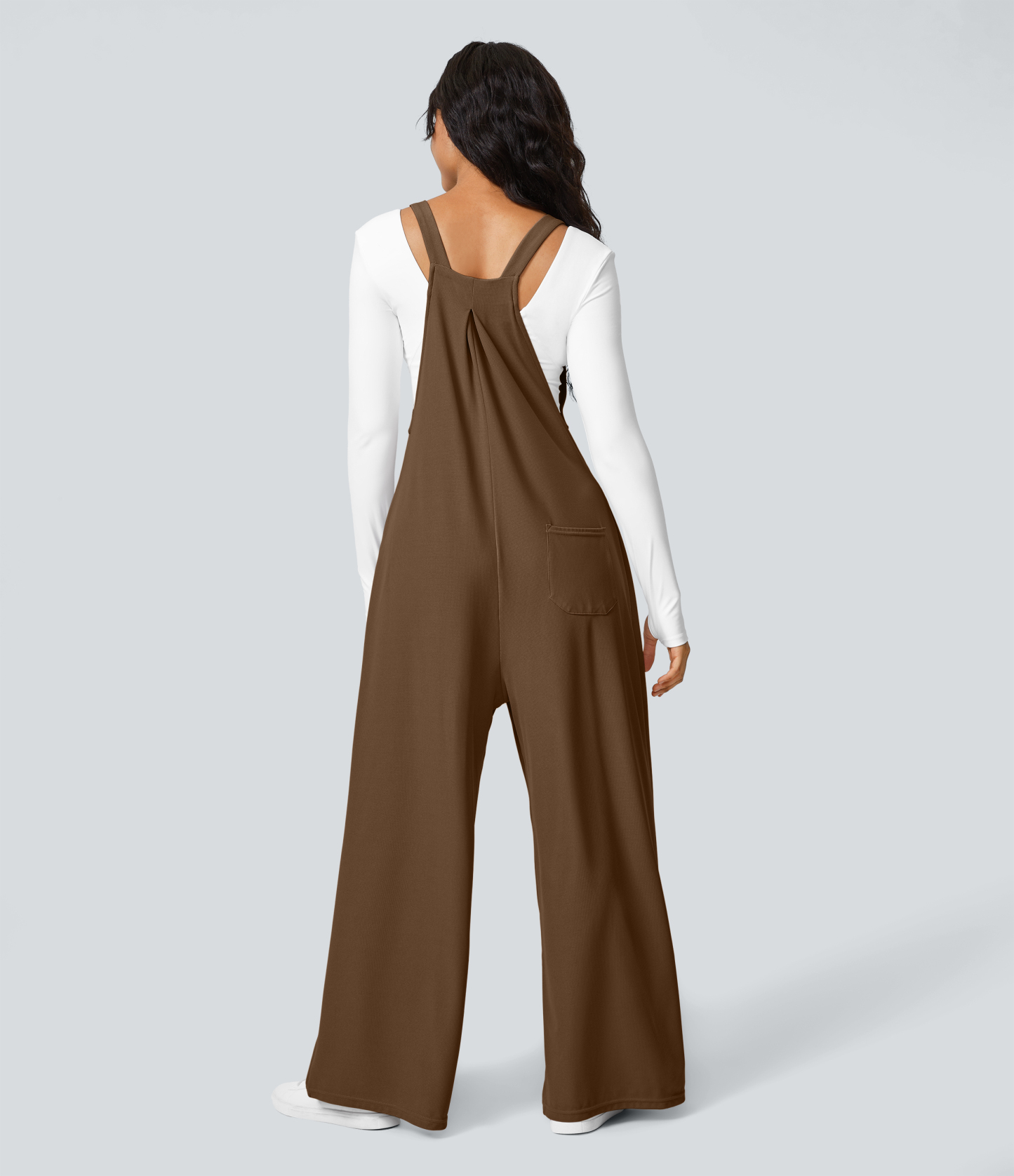 Pockets Waffle Casual Overalls