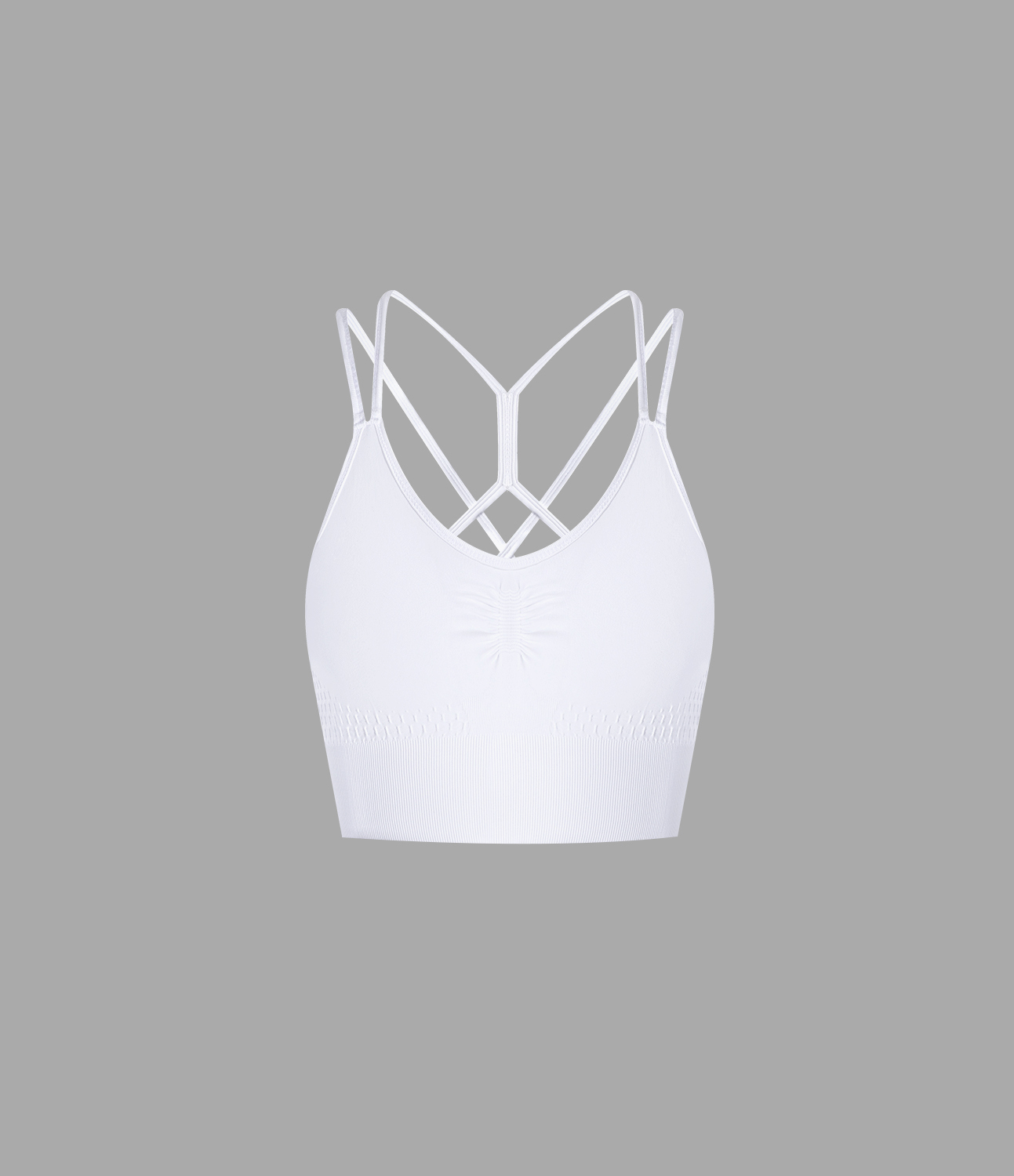 OneForm Seamless Flow Low Support Ruched Double Straps Sports Bra A-C Cups
