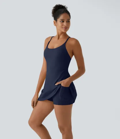 Open Back Plush Sports Dress-easy To Wear And Take Off Version