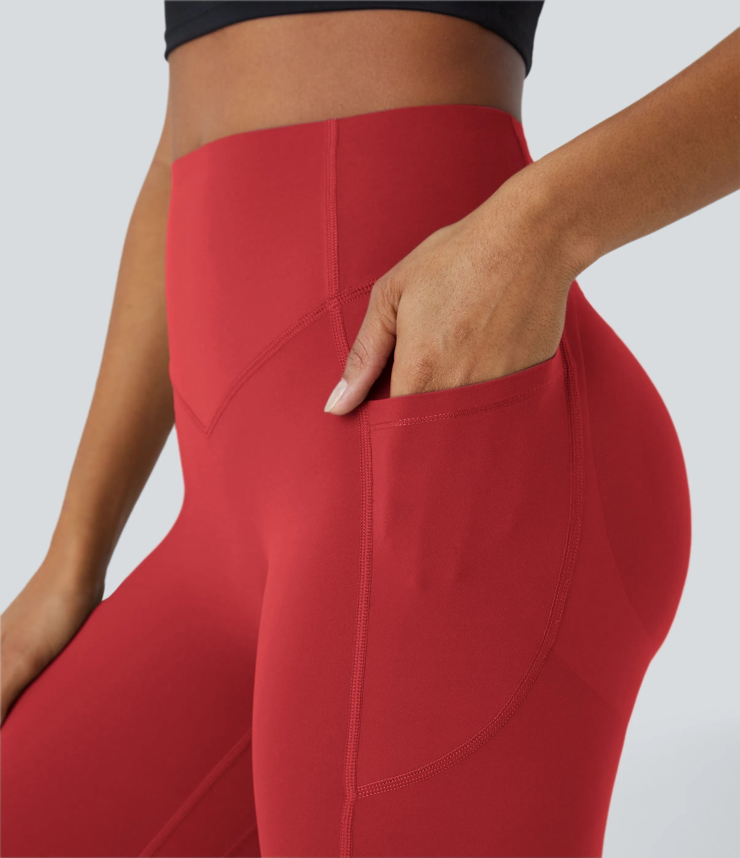High Waisted Scrunch Butt Lifting Tummy Control Pocket Shaping Training Leggings