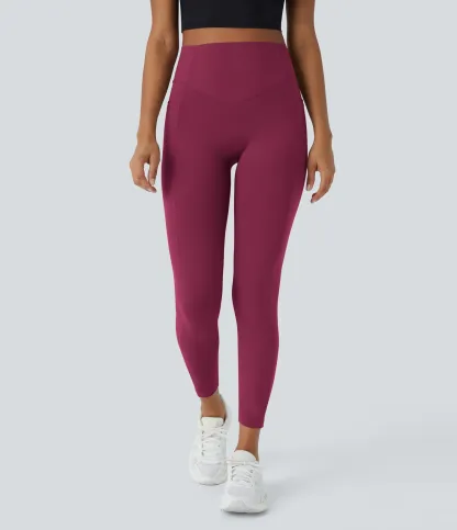 High Waisted Scrunch Butt Lifting Tummy Control Pocket Shaping Training Leggings