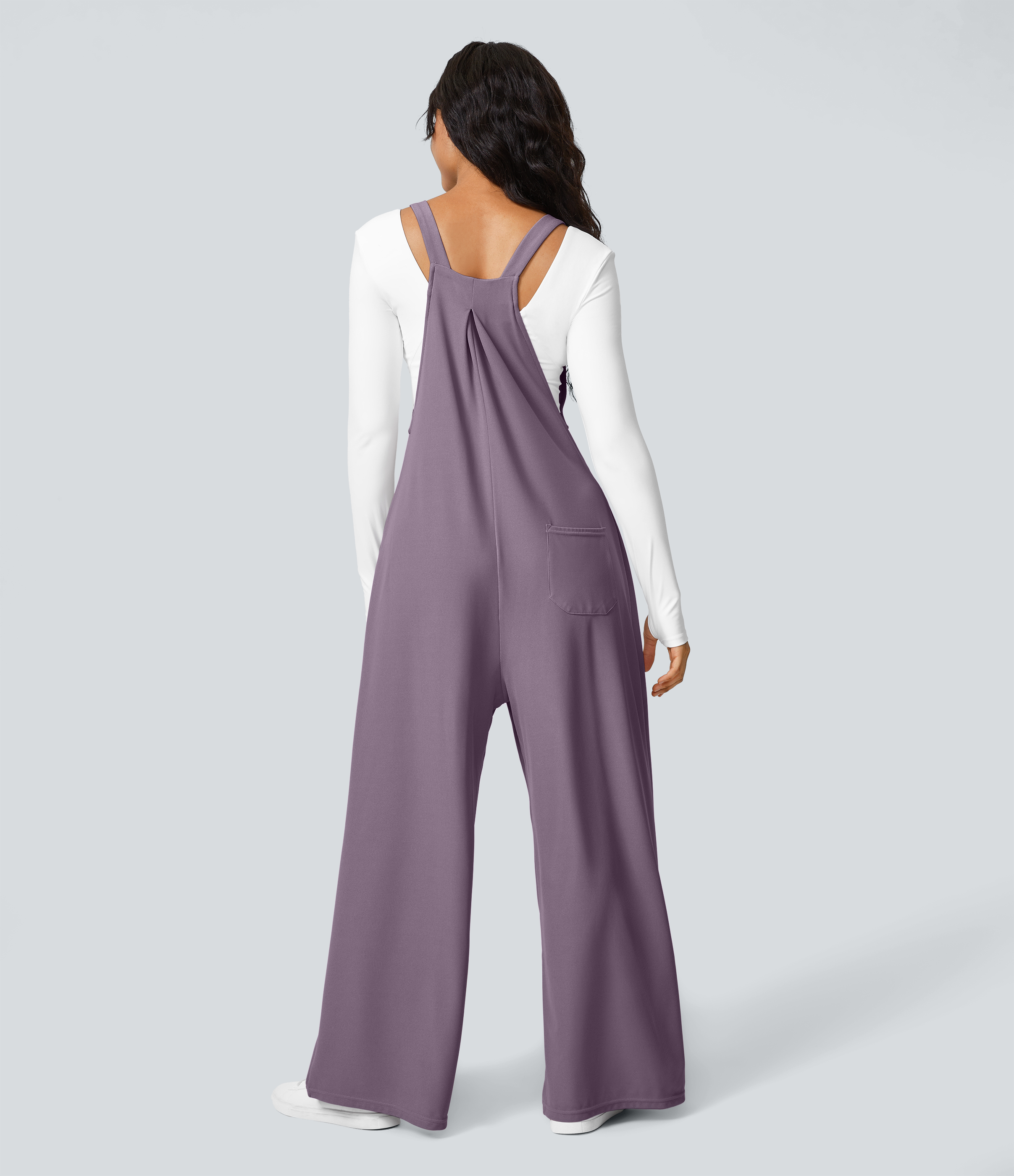 Pockets Waffle Casual Overalls