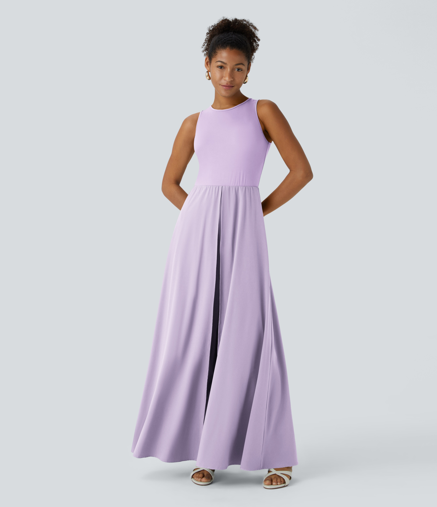 Zipper Sleeveless Pocket Contrast Quick Dry Jumpsuit