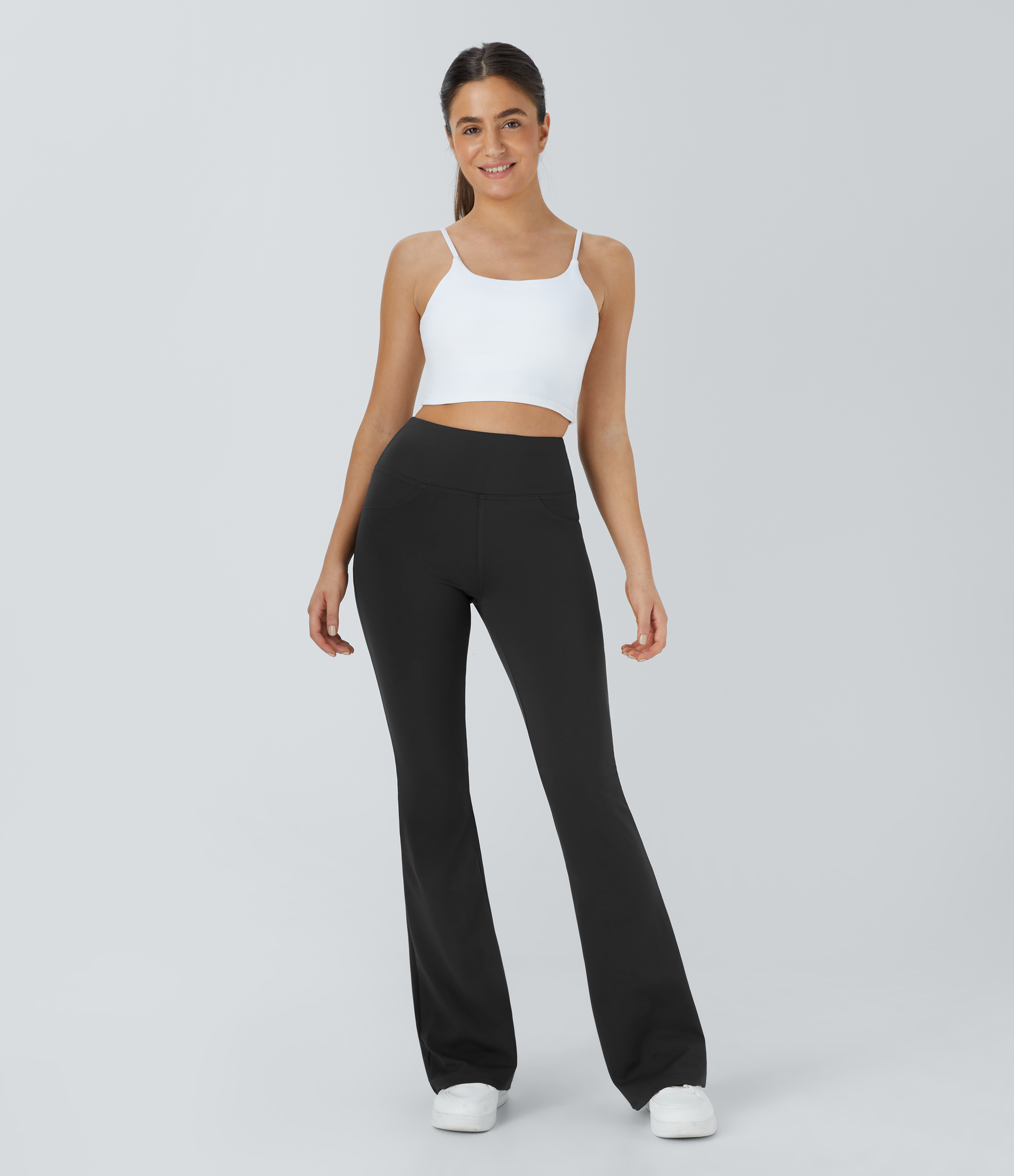 High Waisted Pocket Flare Yoga Leggings