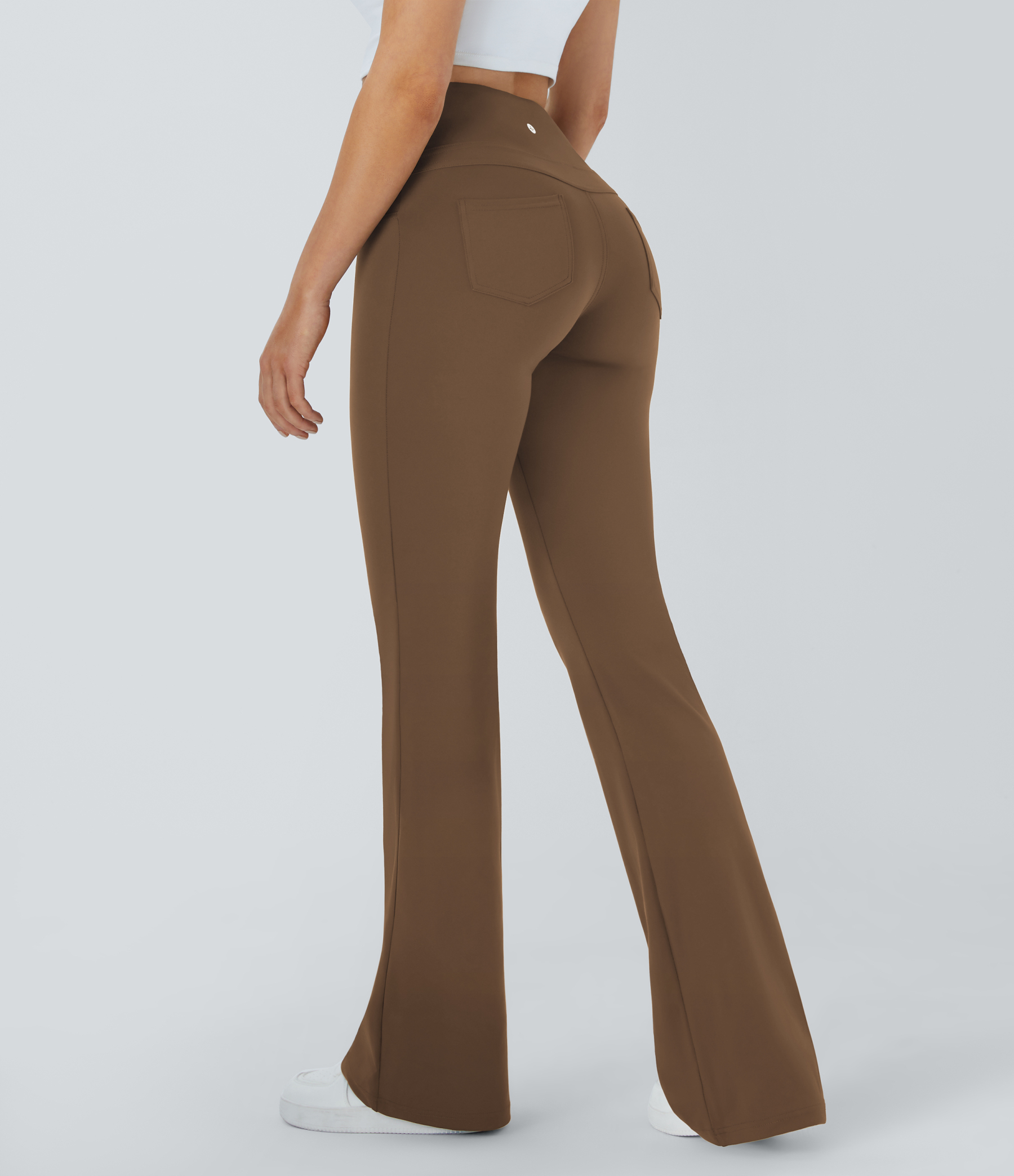 High Waisted Pocket Flare Yoga Leggings