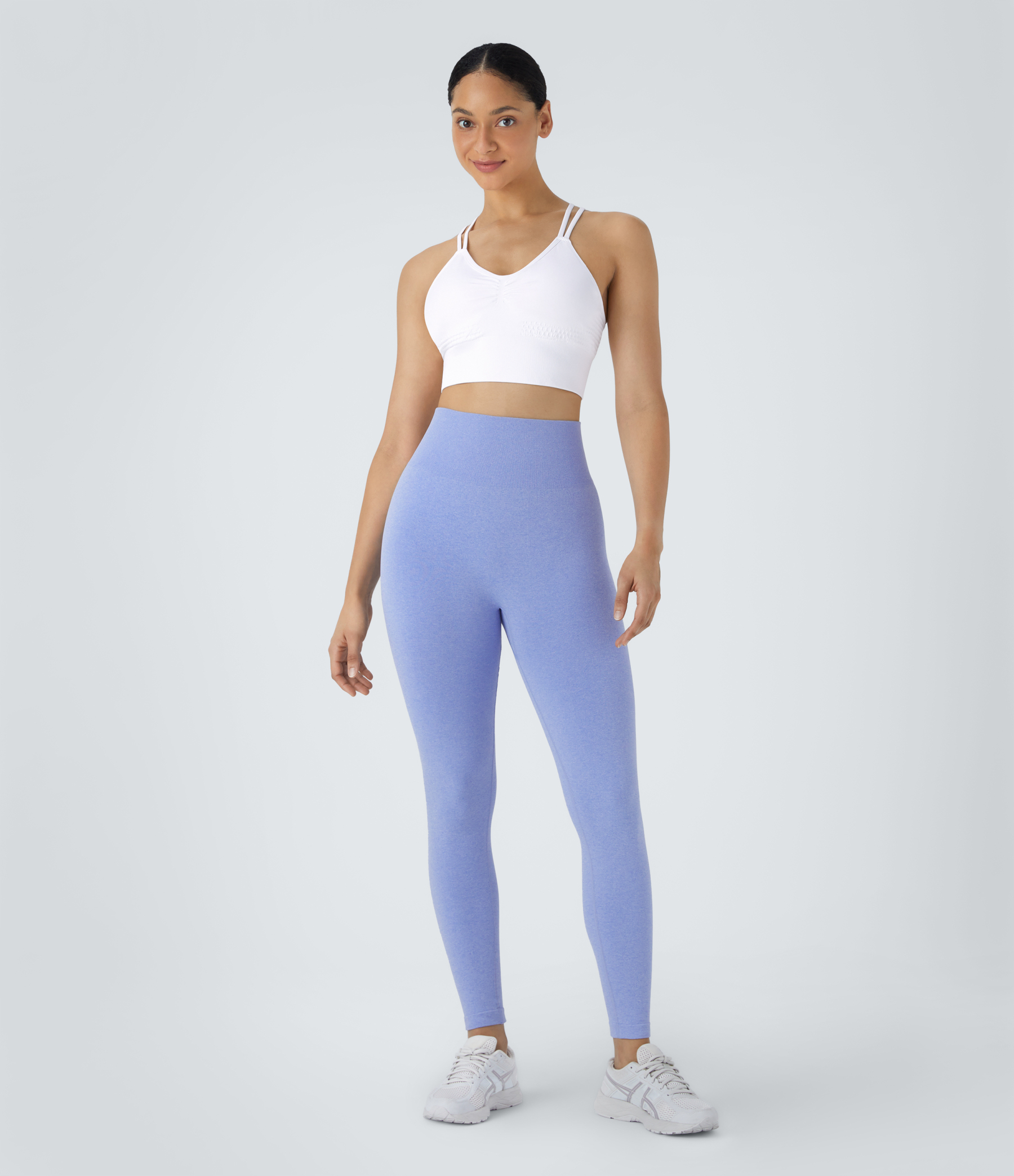 OneForm Seamless Flow Low Support Ruched Double Straps Sports Bra A-C Cups