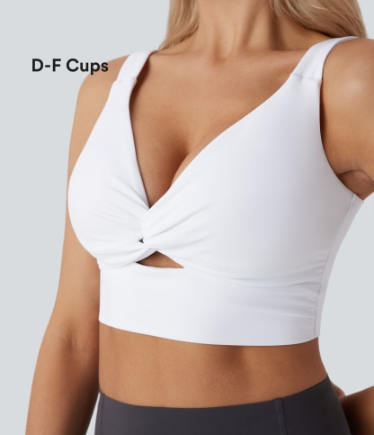 SoftlyZero™ Airy Low Support Cut Out Cool Touch Yoga Sports Bra D-F Cups-UPF50+
