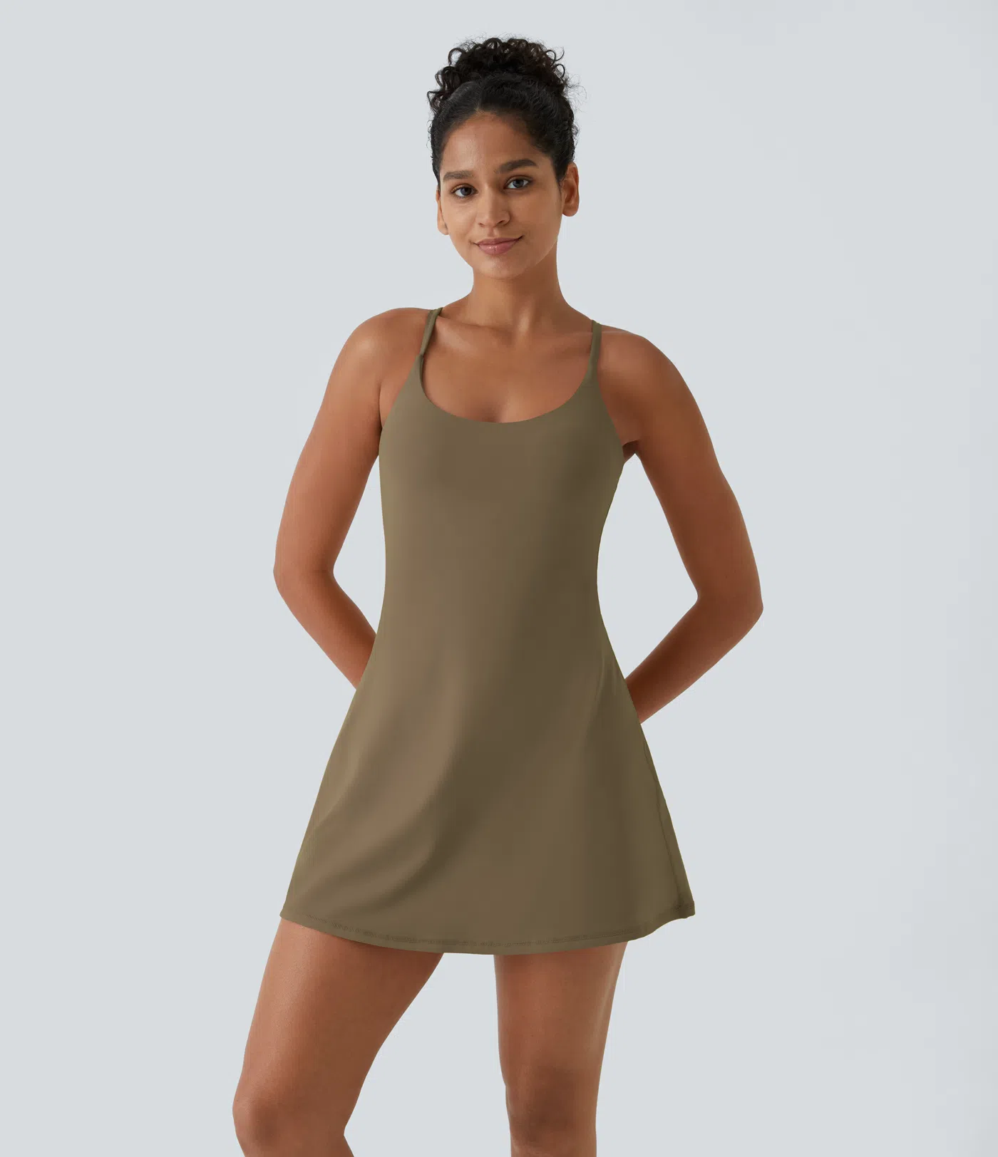 Open Back Plush Sports Dress-easy To Wear And Take Off Version