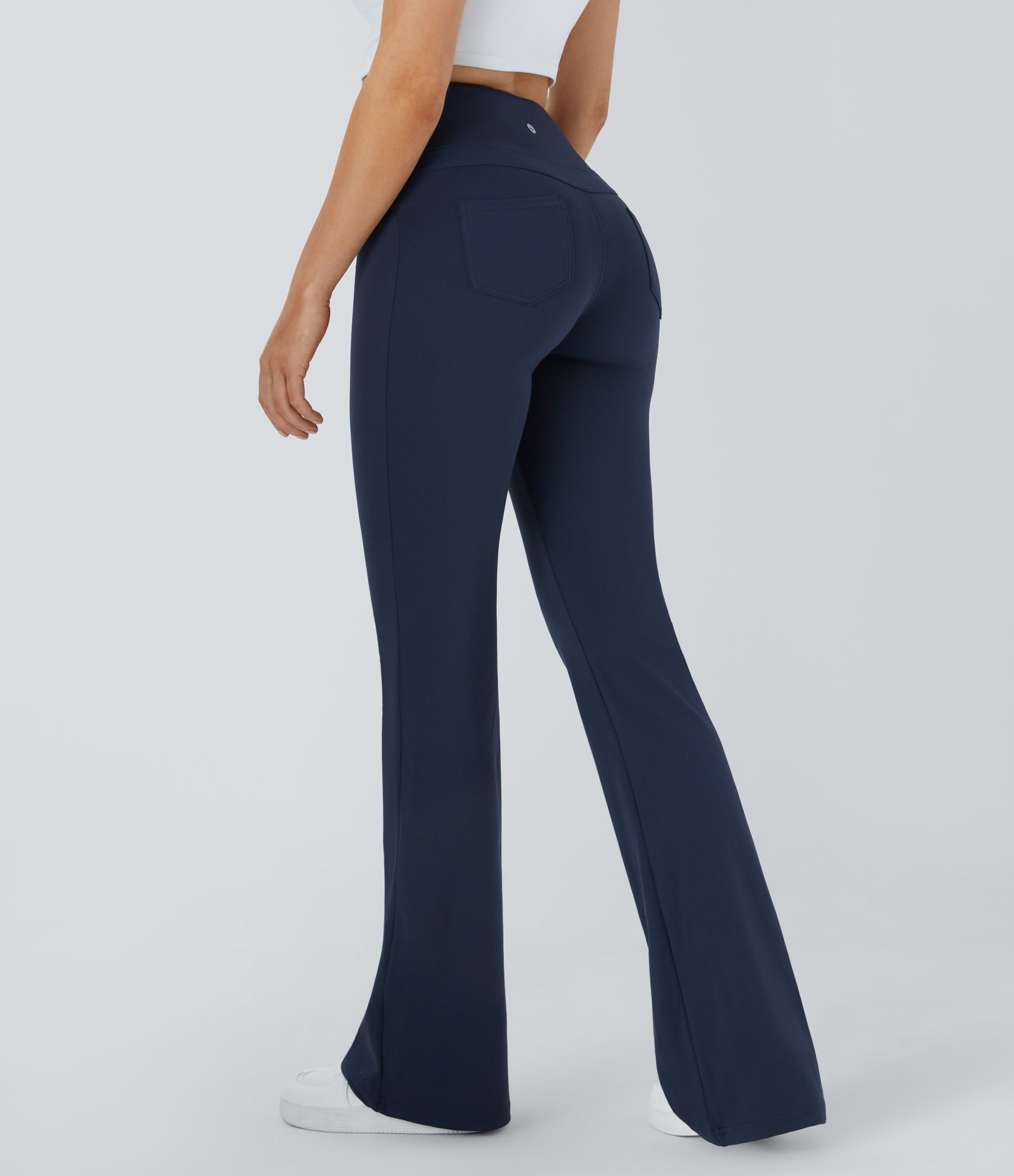 High Waisted Pocket Flare Yoga Leggings