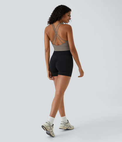 OneForm Seamless Flow Low Support Ruched Double Straps Sports Bra A-C Cups