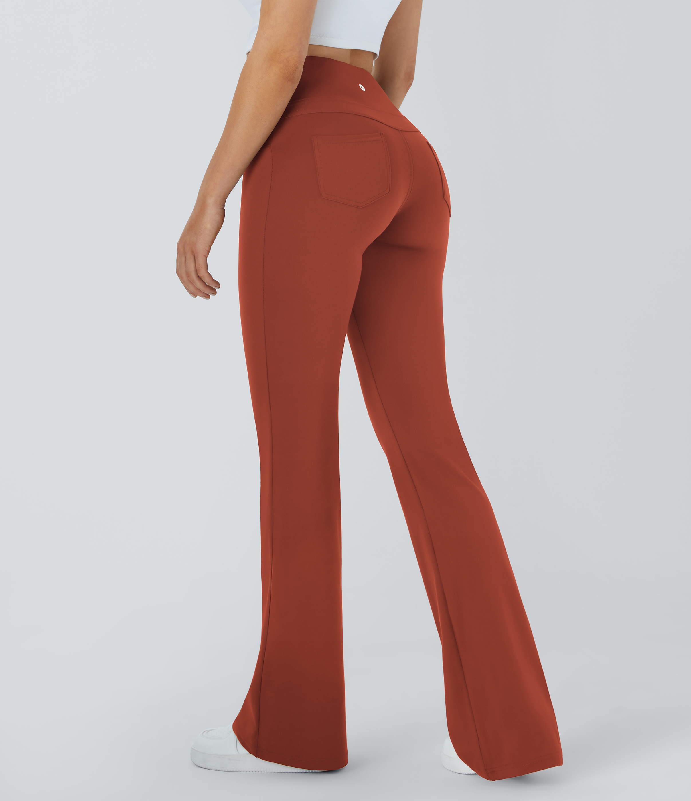 High Waisted Pocket Flare Yoga Leggings