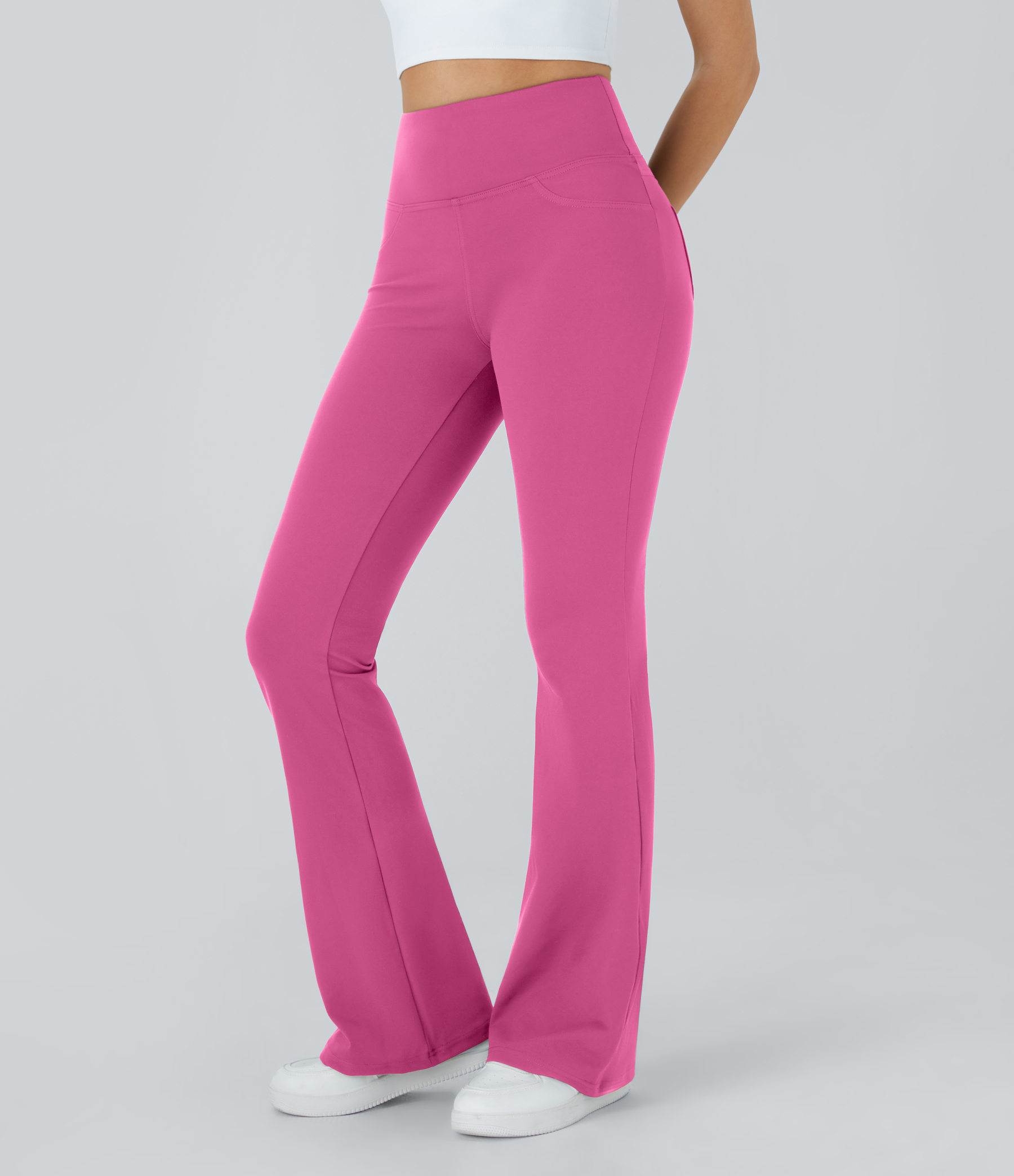 High Waisted Pocket Flare Yoga Leggings
