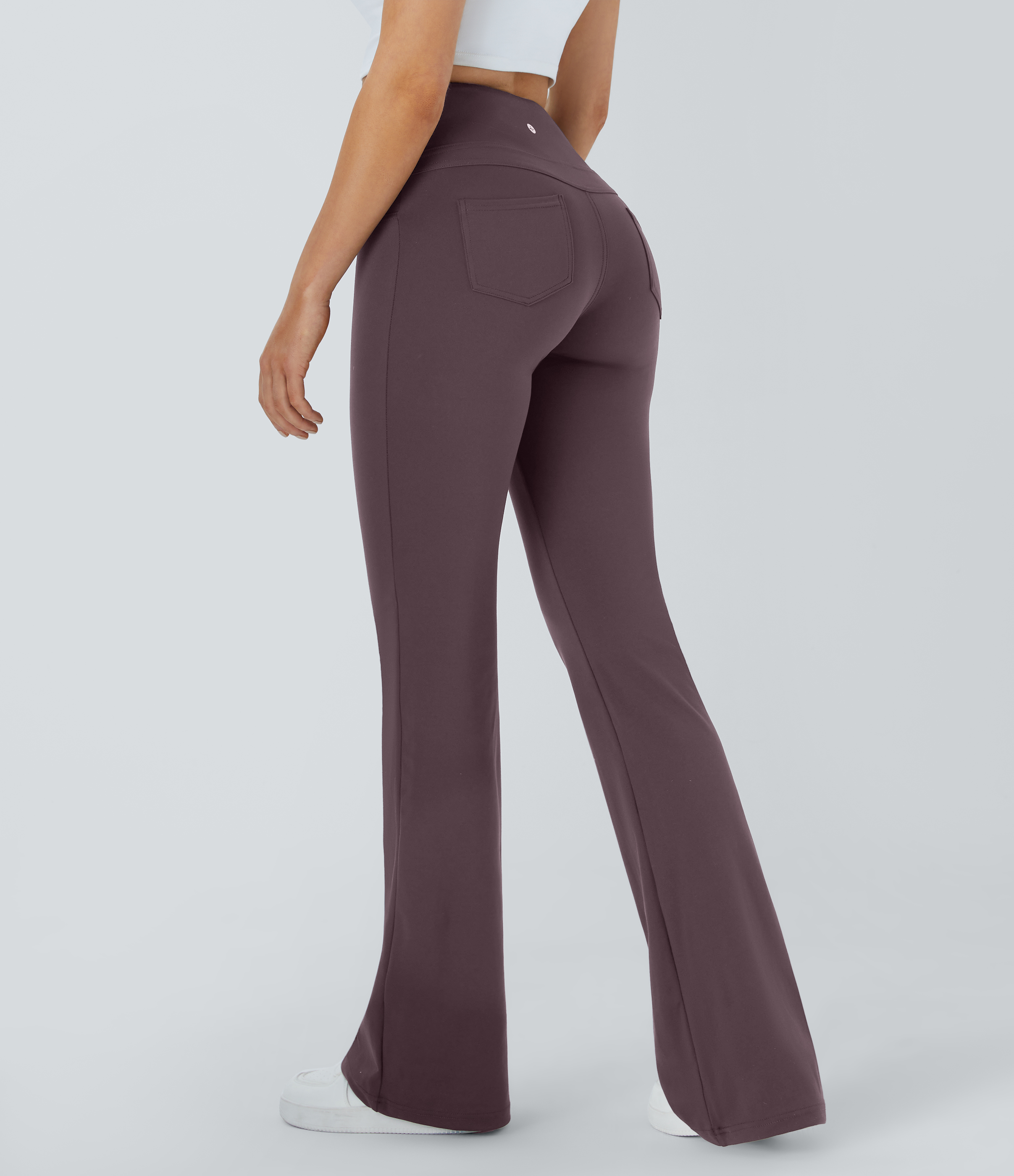 High Waisted Pocket Flare Yoga Leggings
