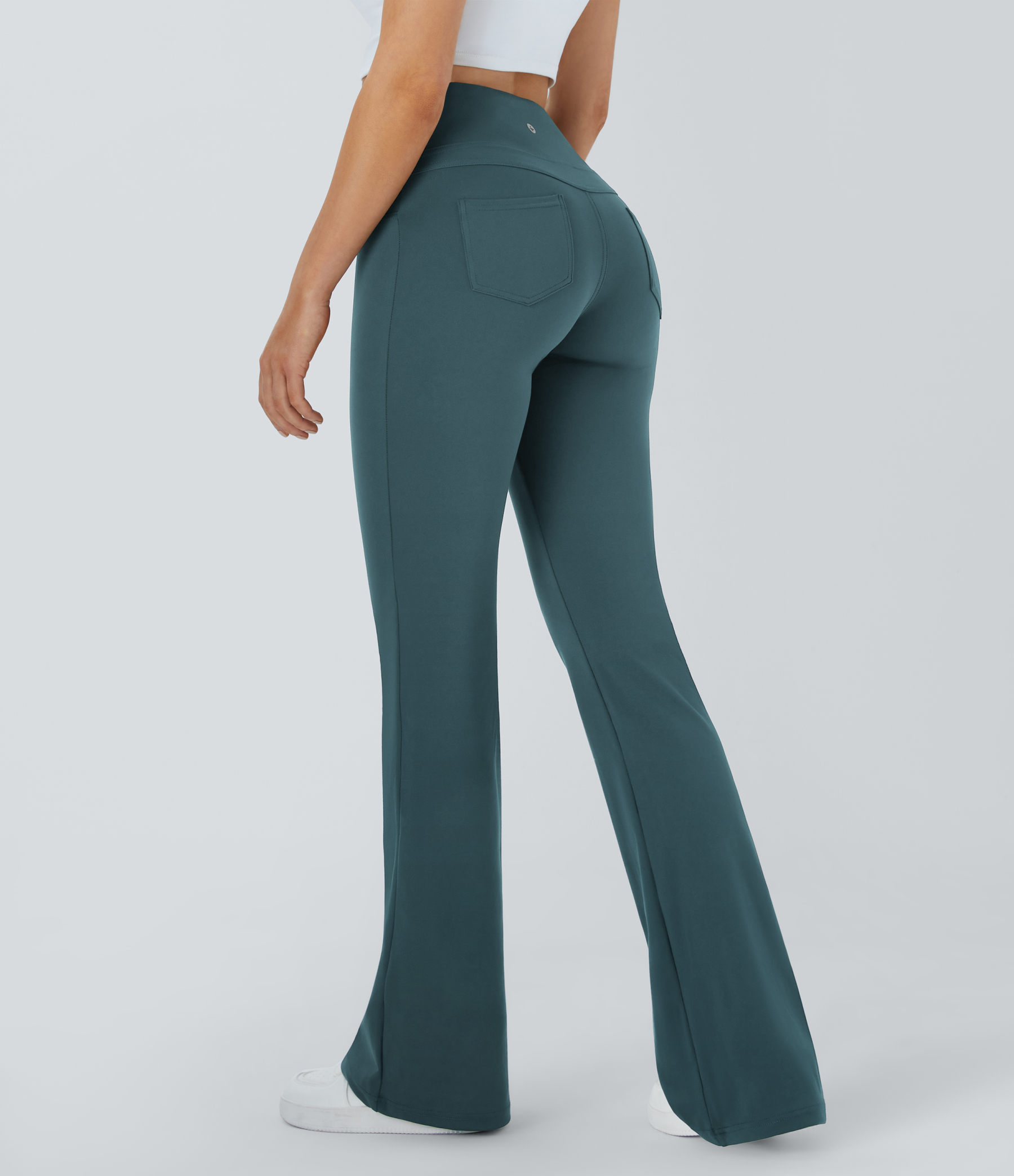 High Waisted Pocket Flare Yoga Leggings