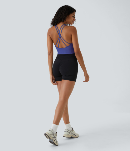 OneForm Seamless Flow Low Support Ruched Double Straps Sports Bra A-C Cups