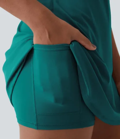 Open Back Plush Sports Dress-easy To Wear And Take Off Version