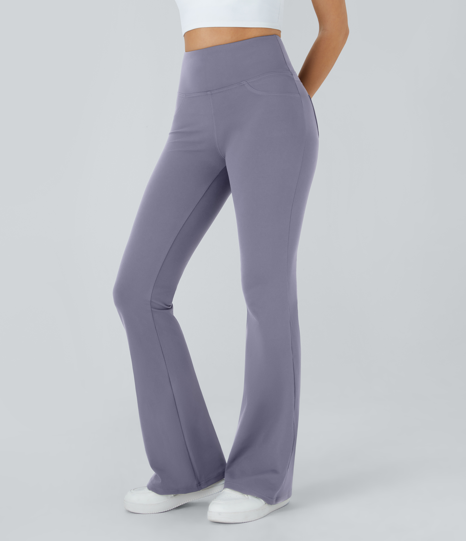High Waisted Pocket Flare Yoga Leggings
