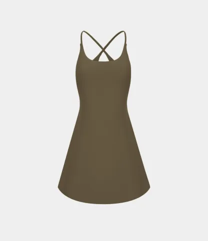 Open Back Plush Sports Dress-easy To Wear And Take Off Version