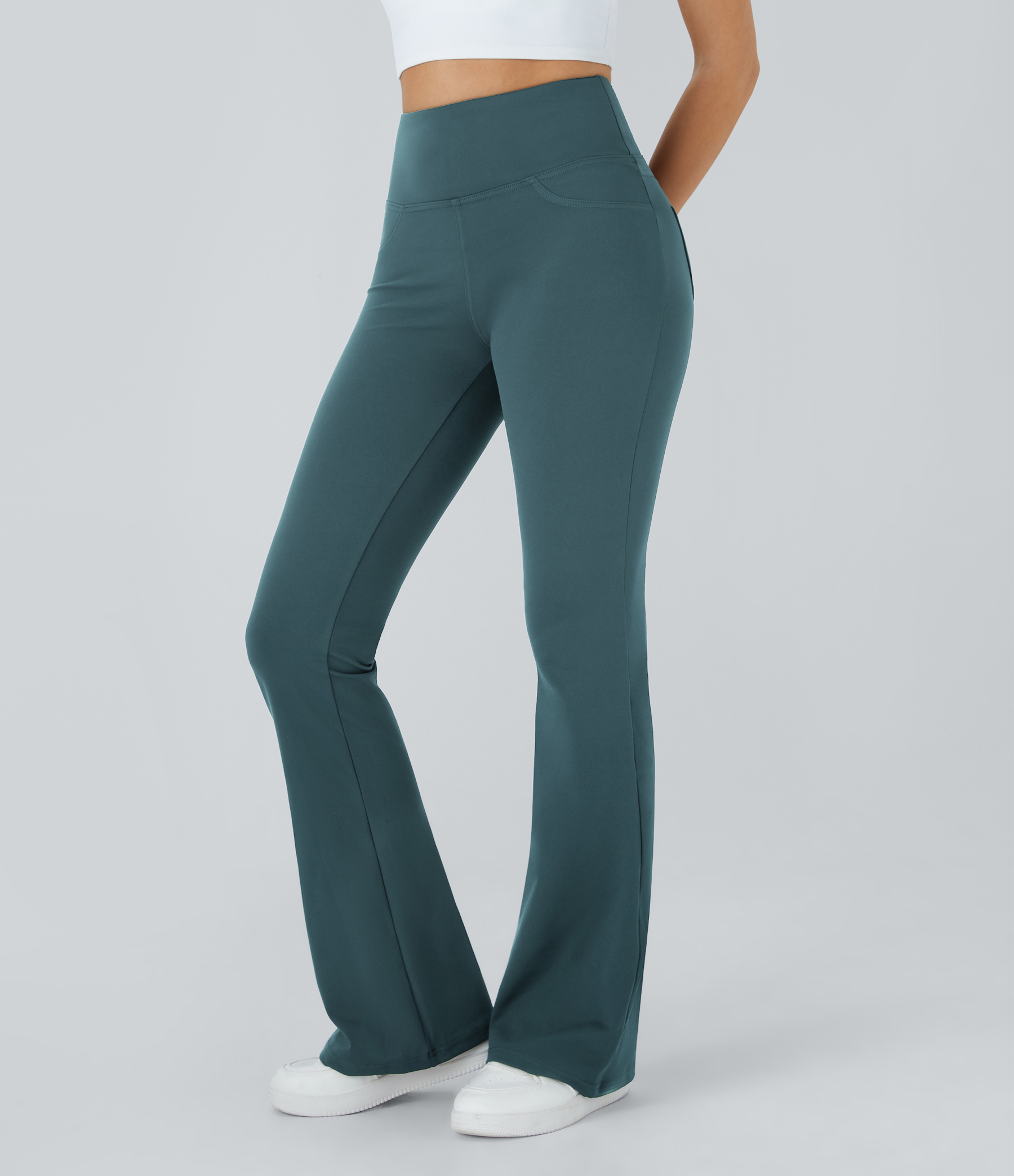 High Waisted Pocket Flare Yoga Leggings