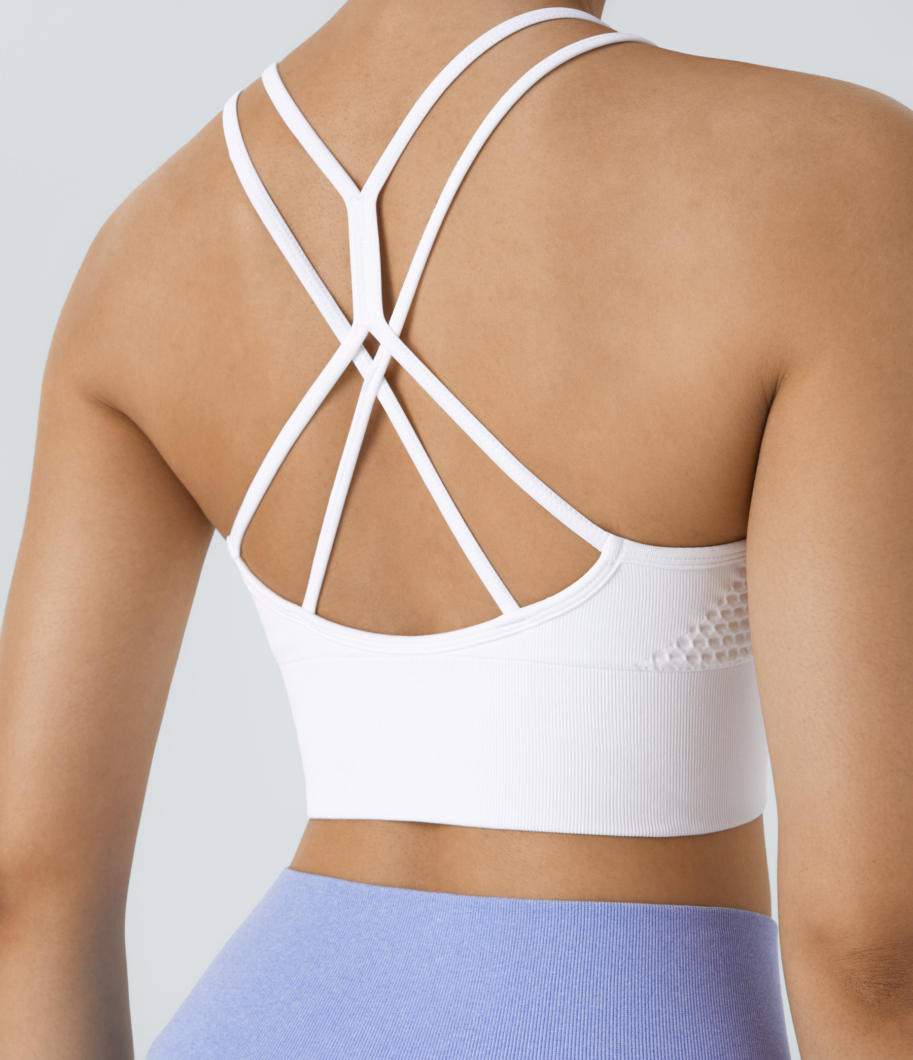 OneForm Seamless Flow Low Support Ruched Double Straps Sports Bra A-C Cups