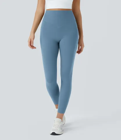 High Waisted Scrunch Butt Lifting Tummy Control Pocket Shaping Training Leggings