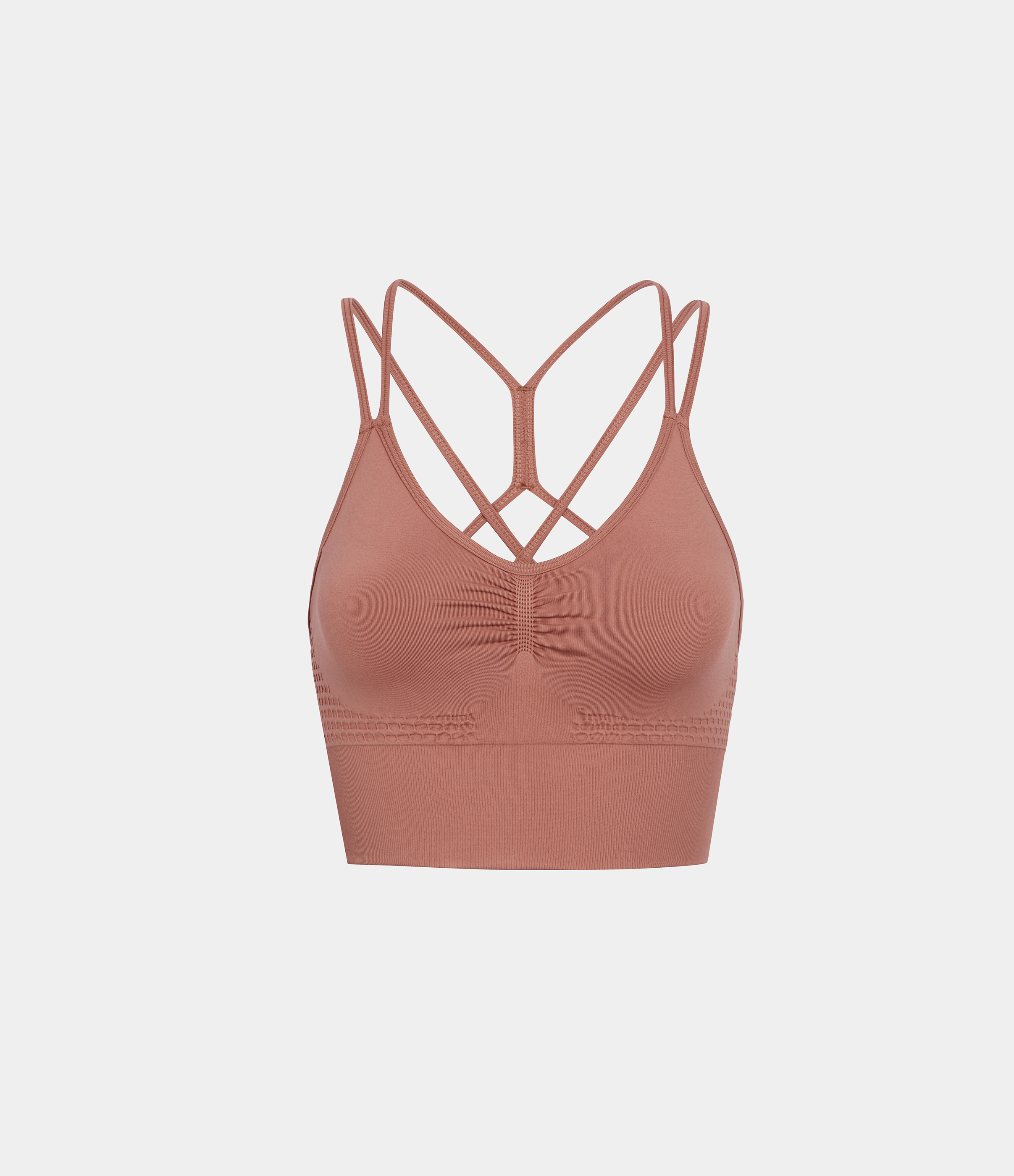 OneForm Seamless Flow Low Support Ruched Double Straps Sports Bra A-C Cups