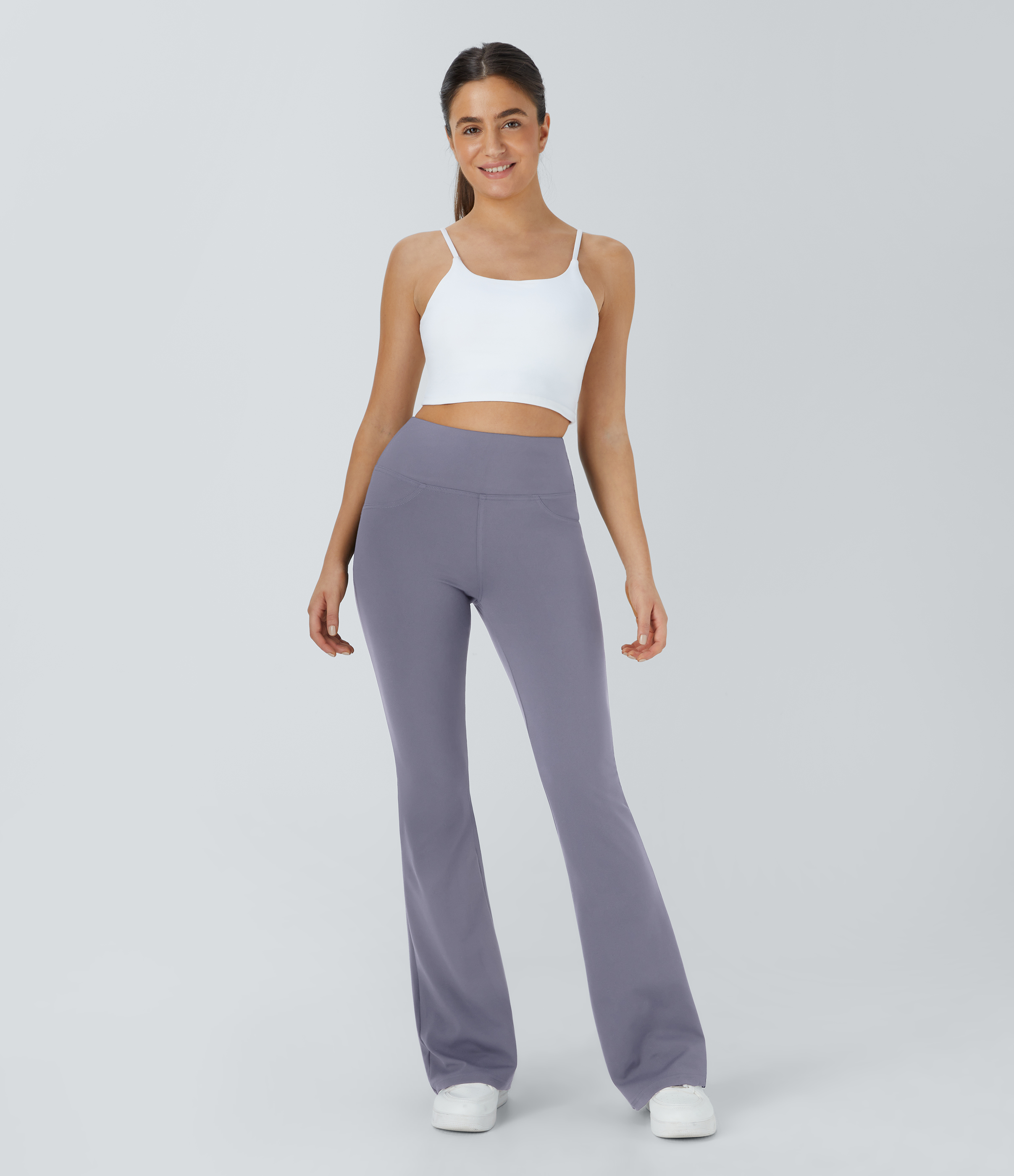 High Waisted Pocket Flare Yoga Leggings