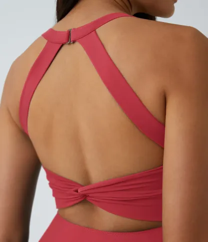 Lightweight Backless Kink Horn Low Support Dance Sports Dress-extended-easy To Put On And Take Off Version Of The A- C Cup