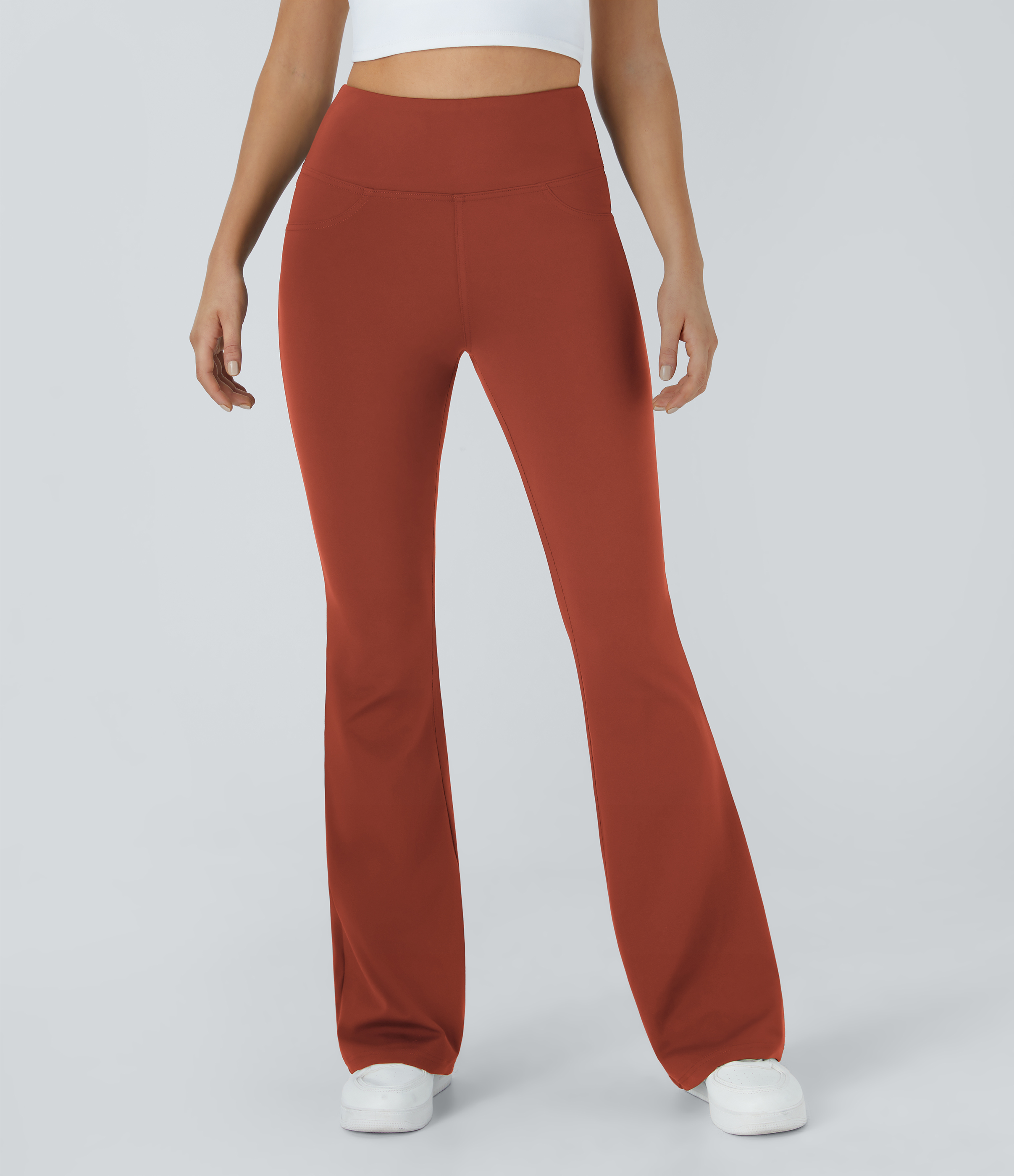 High Waisted Pocket Flare Yoga Leggings